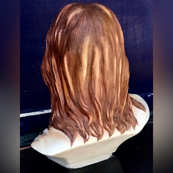 Vintage 1983 Antique 8" HOMCO Masterpiece Figural Ceramic JESUS CHRIST Bust - Picture 4 of 10